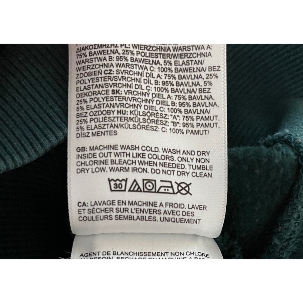 The North Face Womens Green Plaid Logo Pullover Hoodie Sweatshirt Medium - Picture 5 of 5